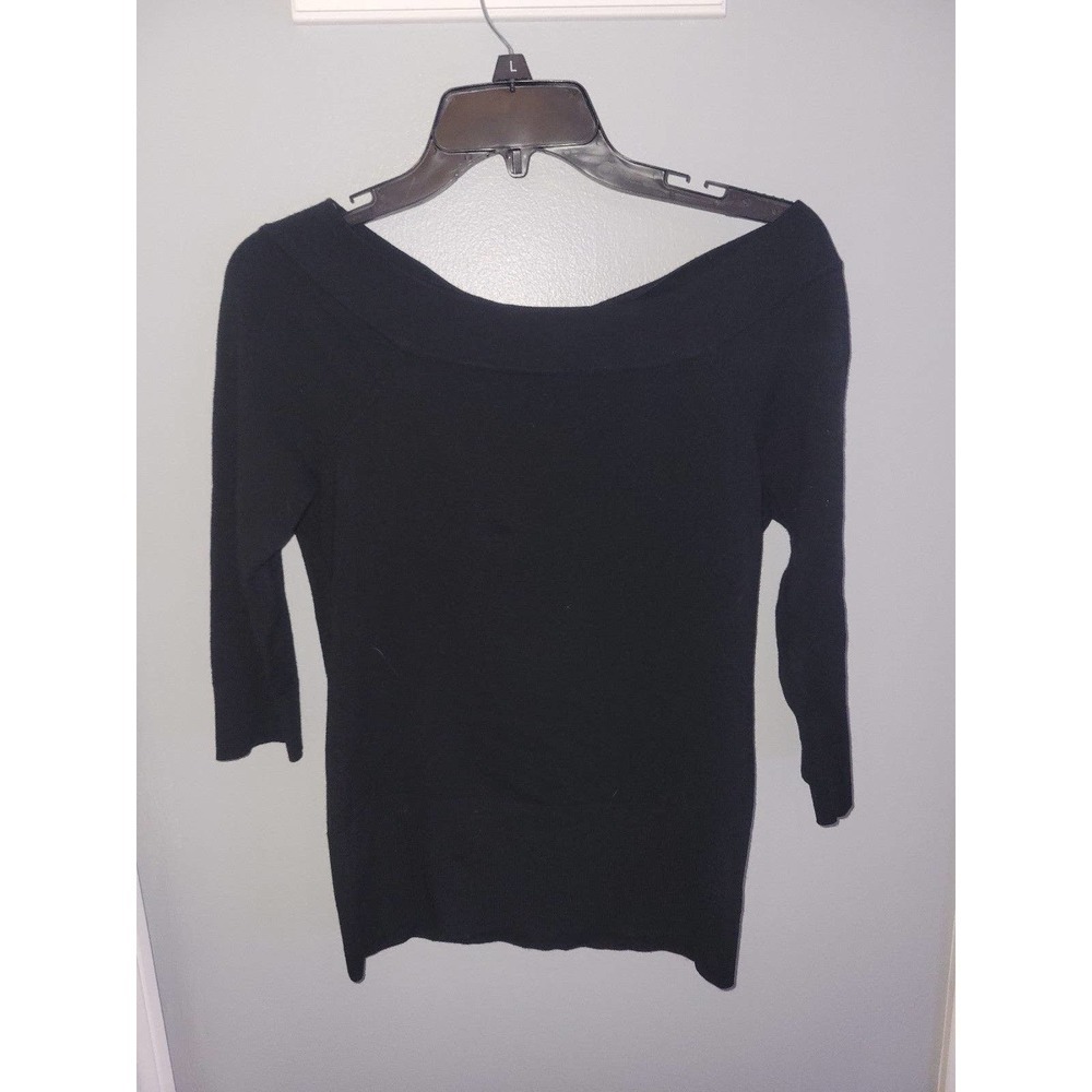 Black shirt off shoulder Top size small